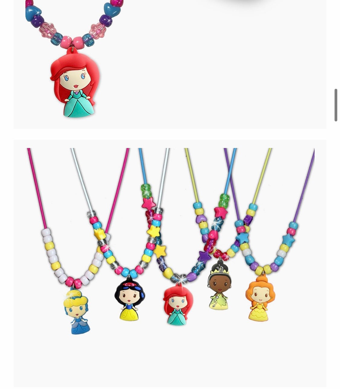 Disney Princess necklace Activity Set