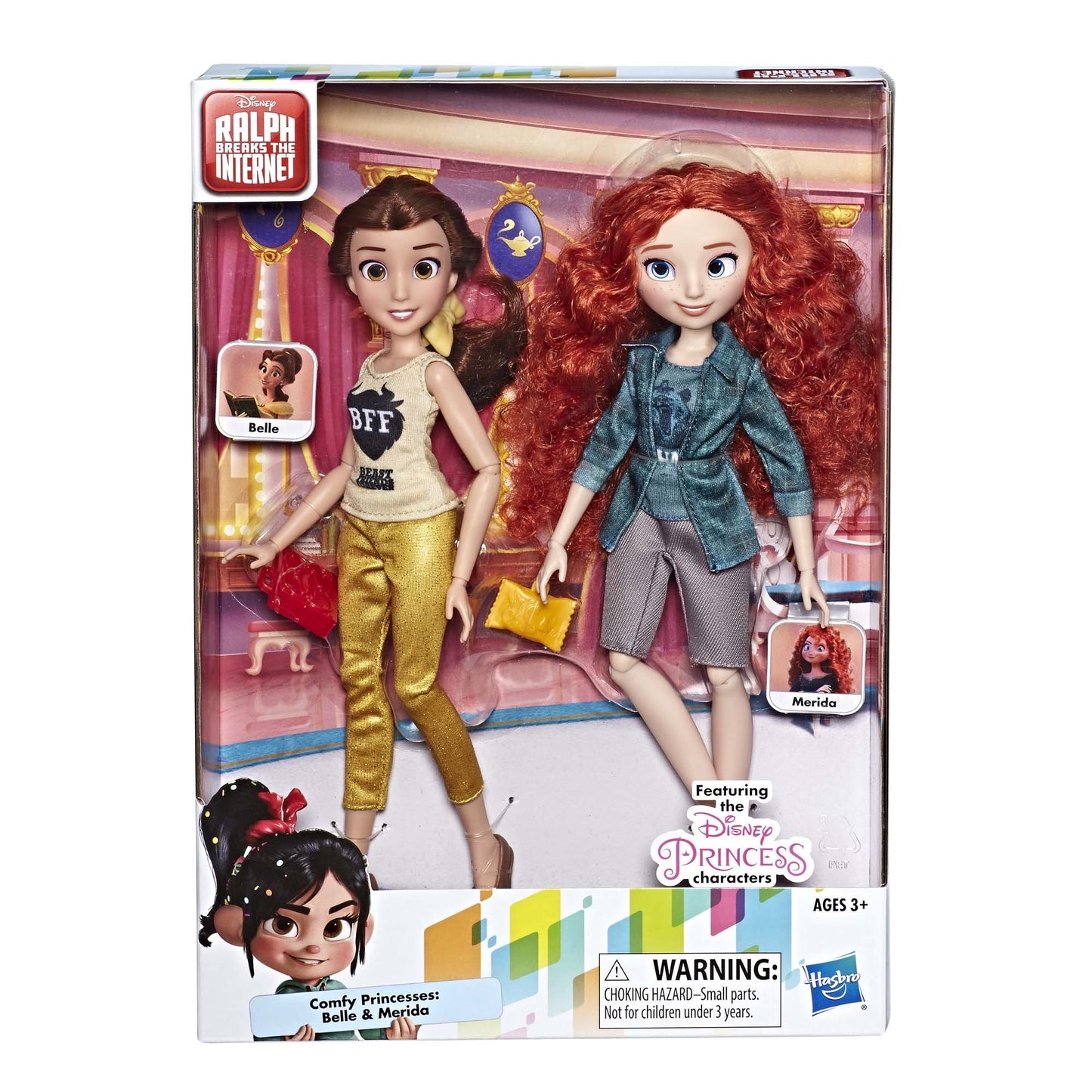 Disney Princess Ralph Breaks the Internet Movie Dolls Belle and Merida