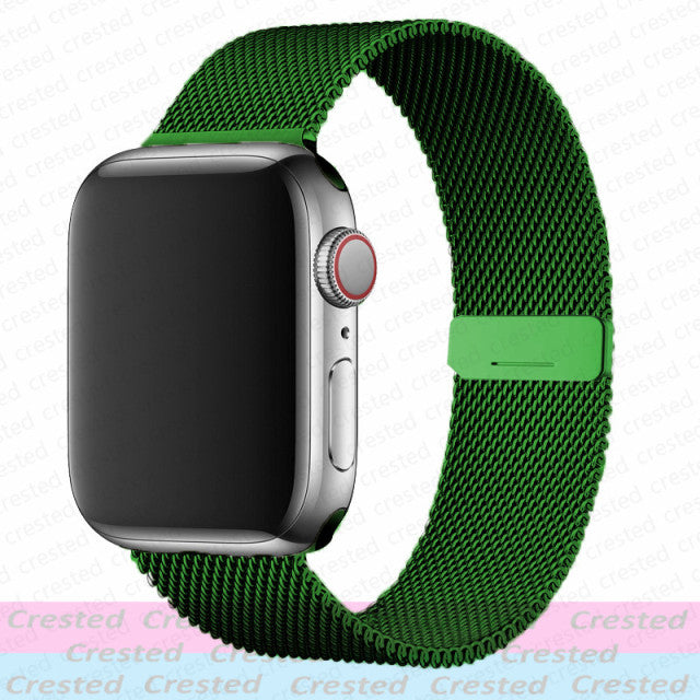 Magnetic Loop Strap For Apple watch Band 44mm 40mm 45mm 41mm 42mm 38mm Stainless steel correa bracelet iWatch serie 3 4 5 6 se 7